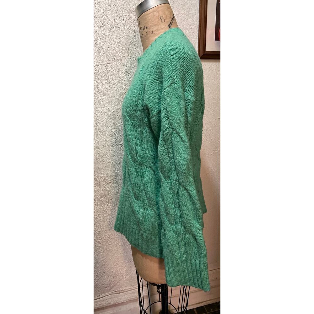 American Eagle Woah So Soft Cable Knit Sweater Green Size XS - Picture 4 of 8